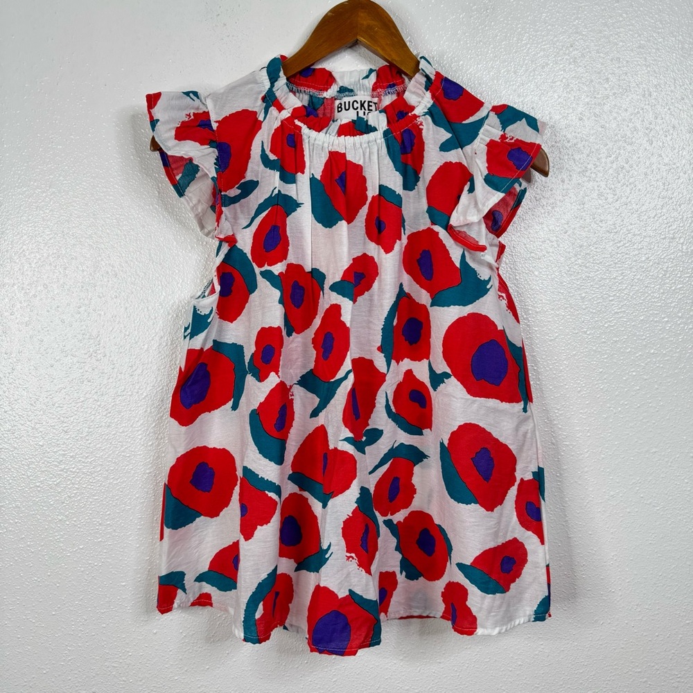 Bucket List Bold Floral Tank Top Size Small